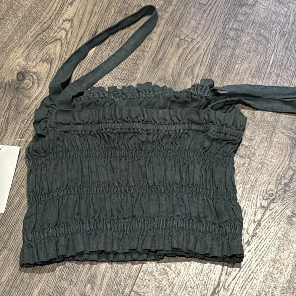 Joie Brooklyn Top Size XS Jungle Green New With Tags - Picture 3 of 6